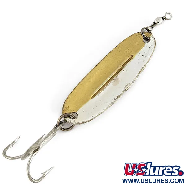 Vintage Williams Wabler W40, 1/4oz gold Silver fishing spoon #18843