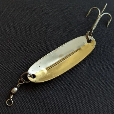 Vintage Williams Wabler W40, 1/4oz gold Silver fishing spoon #18843