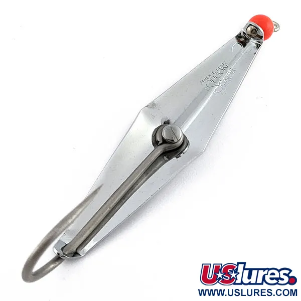 Vintage   James E. Clark Spoon #2, 2/5oz nickel fishing spoon #18866