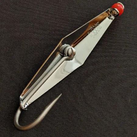 Vintage James E. Clark Spoon #2, 2/5oz nickel fishing spoon #18866