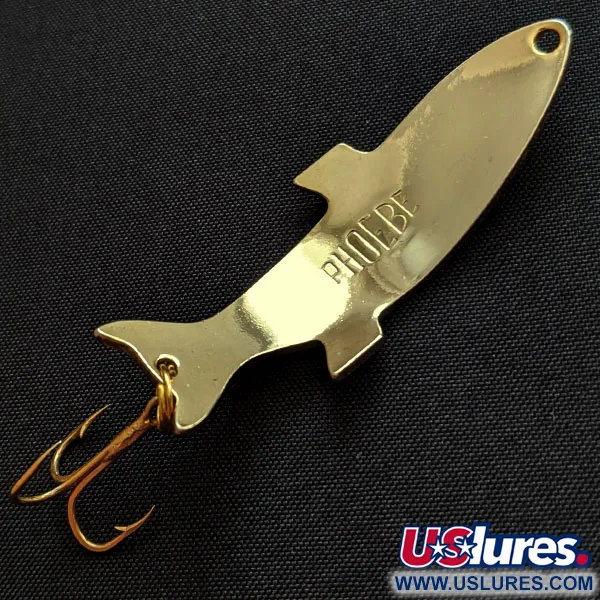 Vintage Acme Phoebe, 1/4oz gold fishing spoon #18881