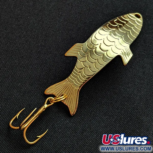 Vintage Acme Phoebe, 1/4oz gold fishing spoon #18881