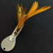 Vintage   Glen Evans Loco 2, 1/4oz nickel/yellow fishing spoon #18887