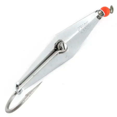 Vintage James E. Clark  Clark Spoon , 2/5oz nickel fishing spoon #18895