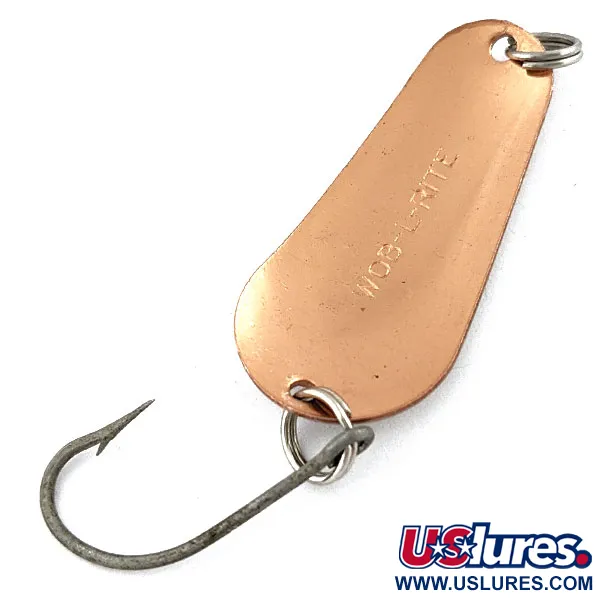 Vintage Acme Wob-L-Rite, 1/8oz nickel/copper fishing spoon #18898
