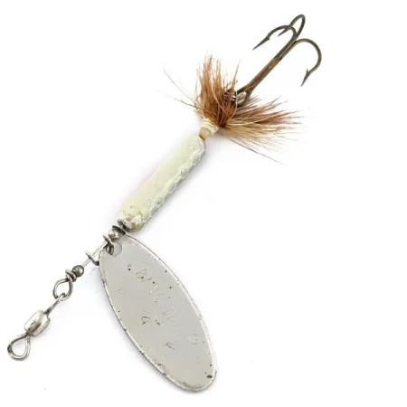 Vintage Luhr Jensen Luhr jensen Bang Tail, 1/3oz nickel spinning lure #18902