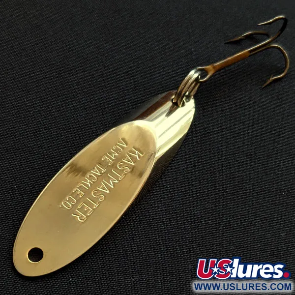 Vintage Acme Kastmaster, 1/2oz gold fishing spoon #18907