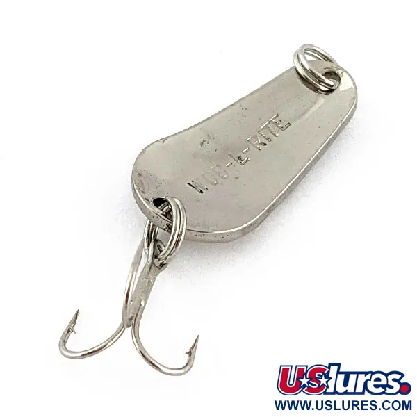 Vintage Acme Wob-L-Rite, 1/8oz nickel fishing spoon #18921
