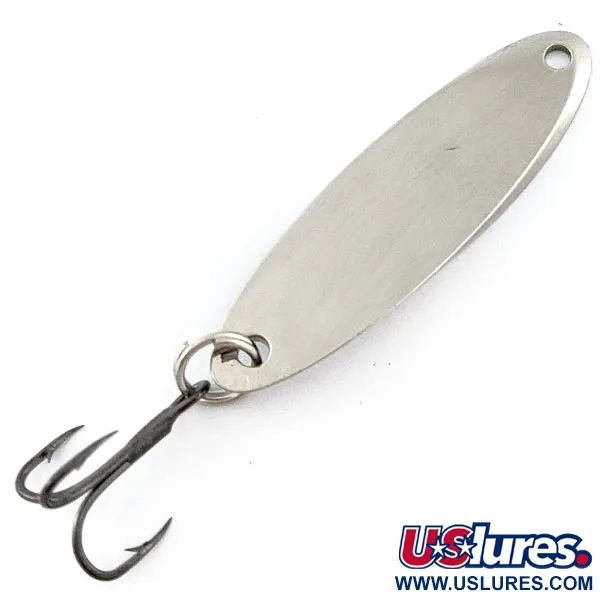 Vintage Acme Kastmaster, 1/4oz nickel/blue fishing spoon #18929