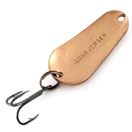 Vintage Luhr Jensen Luhr's wobbler, 2/5oz copper fishing spoon #24298