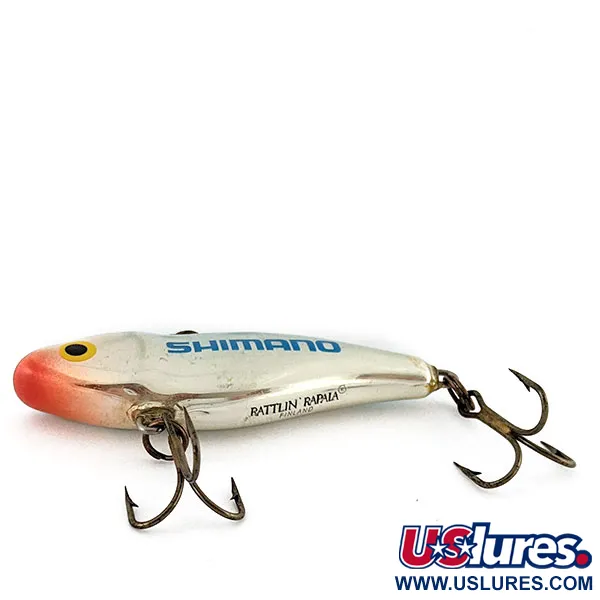 Vintage Rapala Rattl'n RAP RNR 06 Shimano, 2/5oz Chrome Blue (CHB) fishing lure #18937