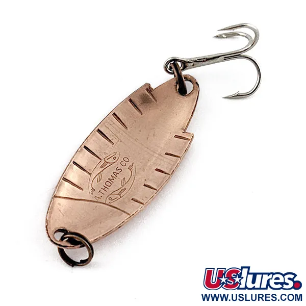 Vintage   Thomas Buoyant, 3/16oz copper fishing spoon #18943