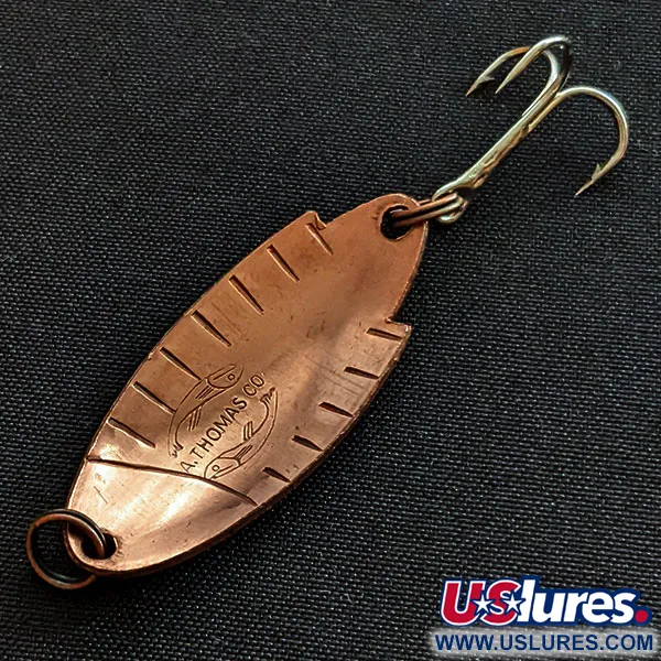 Vintage   Thomas Buoyant, 3/16oz copper fishing spoon #18943