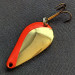 Vintage  Acme K.O. Wobbler, 1/2oz orange/gold fishing spoon #18951