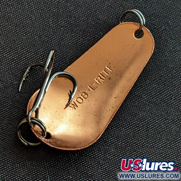 Vintage Acme Wob-L-Rite, 1/8oz nickel/copper fishing spoon #18952