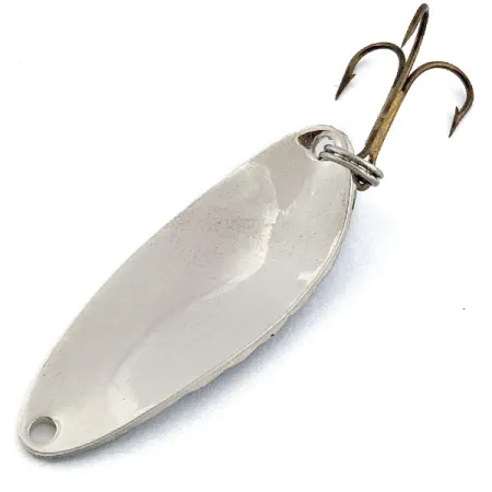 Vintage Acme Little Cleo, 1/3oz nickel/blue fishing spoon #18953