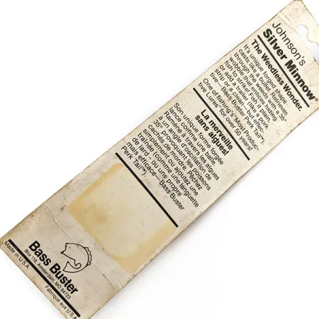 Johnson Silver Minnow (1980s), 1/2oz silver fishing spoon #18957