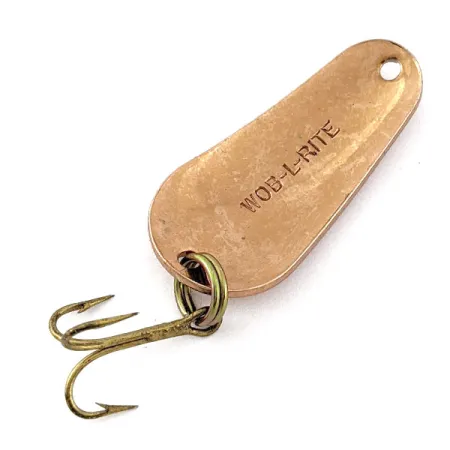 Vintage Acme Wob-L-Rite W100, 1/4oz copper fishing spoon #18959