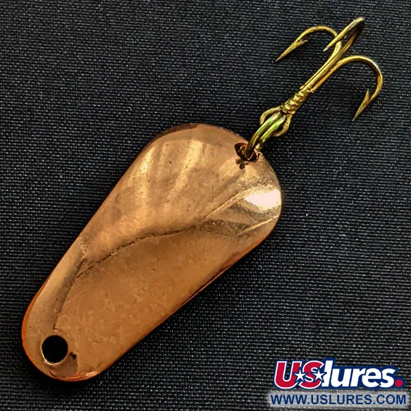 Vintage Acme Wob-L-Rite W100, 1/4oz copper fishing spoon #18959