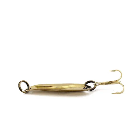 Vintage Luhr Jensen Hot Shot W, 3/64oz gold fishing spoon #21776