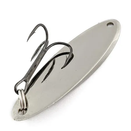 Vintage Acme Kastmaster UV, 3/4oz nickel/green UV fishing spoon #18973