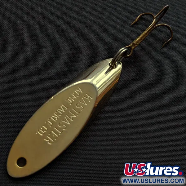 Vintage Acme Kastmaster, 3/8oz gold fishing spoon #18978