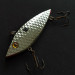 Vintage   Strike King Diamond Shad (1980s), 1/2oz silver fishing lure #18979