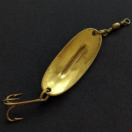 Vintage Williams Wabler Heavy Weight WR30, 1/4oz gold fishing spoon #18980