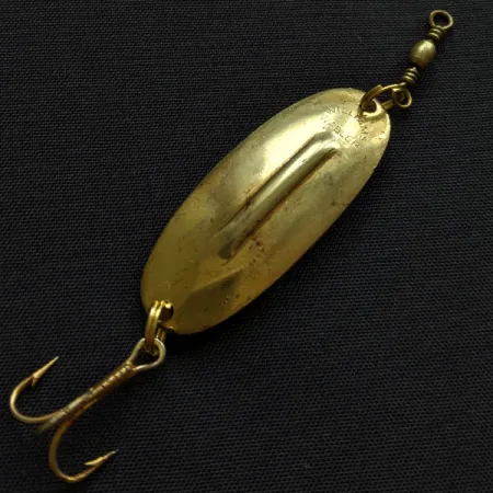 Vintage Williams Wabler Heavy Weight WR30, 1/4oz gold fishing spoon #18980