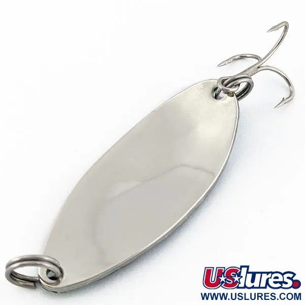 Vintage Acme Little Cleo bubbles, 2/3oz nickel/gold/green/blue fishing spoon #18985