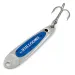 Vintage   Hopkins Smoothie, 2/5oz nickel/blue fishing spoon #19002