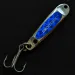 Vintage   Hopkins Smoothie, 2/5oz nickel/blue fishing spoon #19002