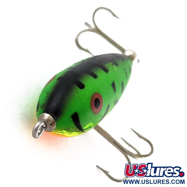 Vintage   Heddon Baby Zara, 1/3oz Fire tiger fishing lure #19005