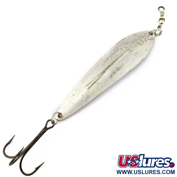 Vintage Williams Whitefish C80, 1oz silver fishing spoon #19015