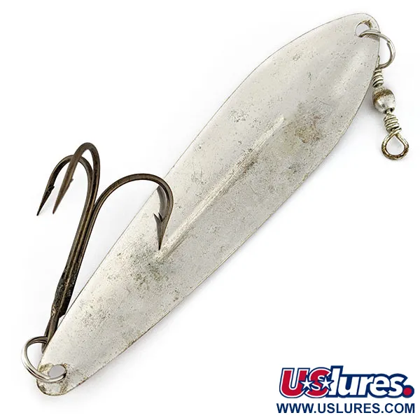 Vintage Williams Whitefish C80, 1oz silver fishing spoon #19015