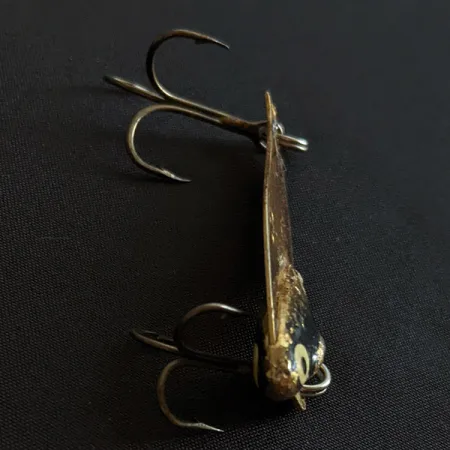 Vintage Heddon Sonar 433, 1/2oz gold fishing spoon #19017