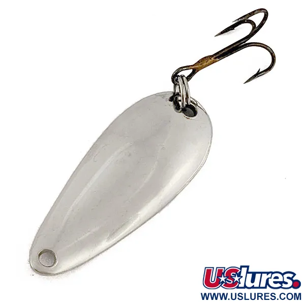 Vintage Acme Wonderlure, 1/4oz nickel fishing spoon #19022