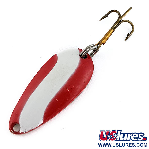 Vintage   Acme Wonderlure, 1/4oz gold/red/white fishing spoon #19032