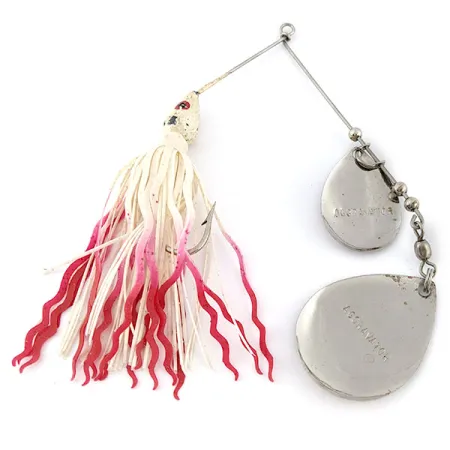 Vintage Zorro baits the Aggregator, 2/3oz white red spinning lure #19041