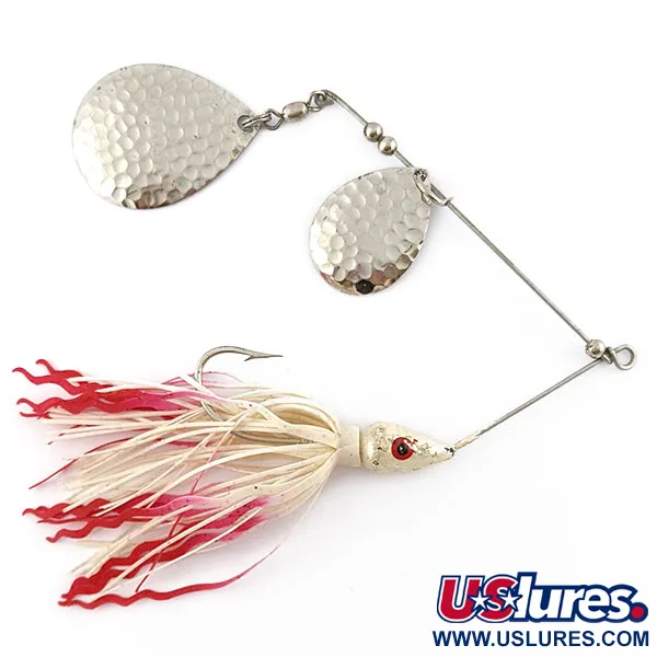 Vintage   Zorro baits the Aggregator, 2/3oz white red fishing #19041