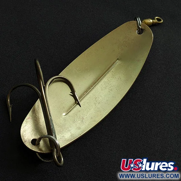 Vintage Williams Wabler W70, 1oz gold fishing spoon #19045