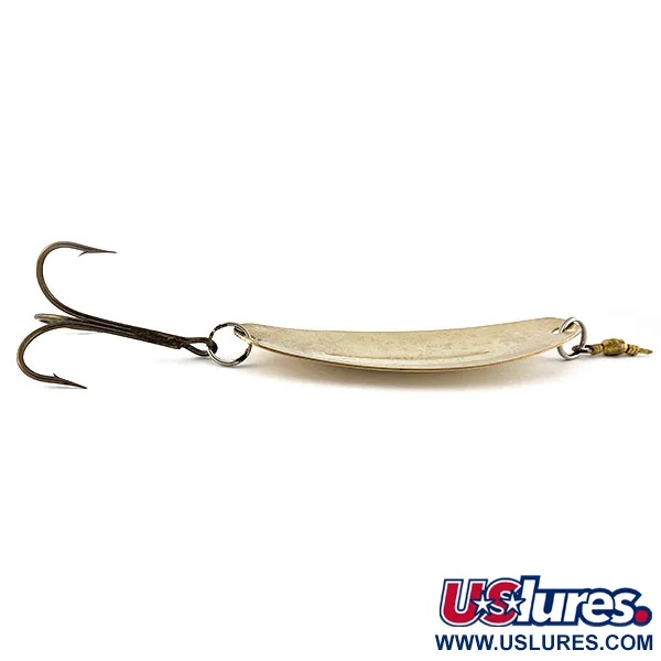 Vintage Williams Wabler W70, 1oz gold fishing spoon #19045