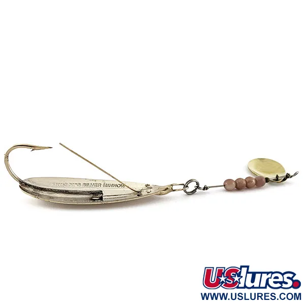 Vintage   Johnson Silver Minnow, 1/2oz gold fishing spoon #19055