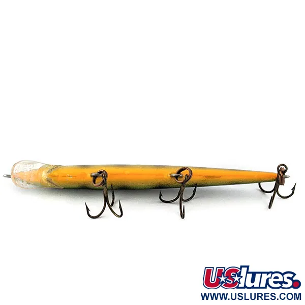 Vintage Rapala Original Floater F11, 3/16oz Fire tiger fishing lure #19056