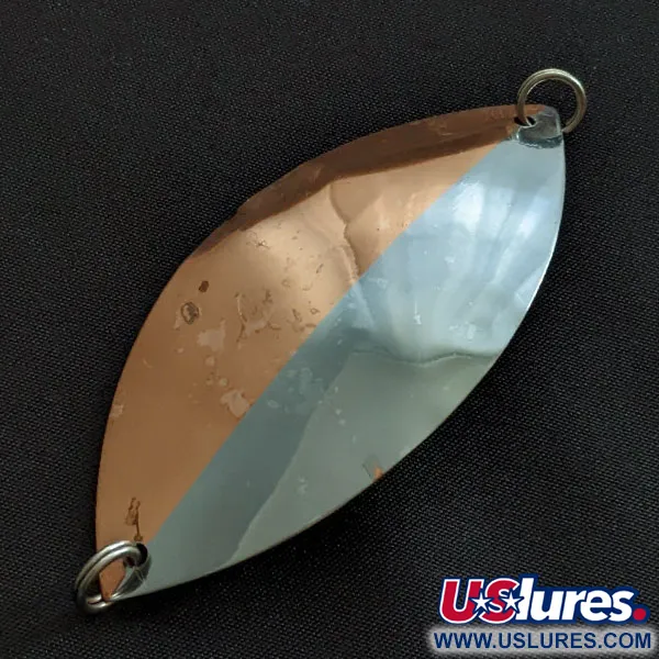 Vintage Williams Lake Clear Wabbler LCW1 , 2/5oz nickel/copper fishing spoon #19061
