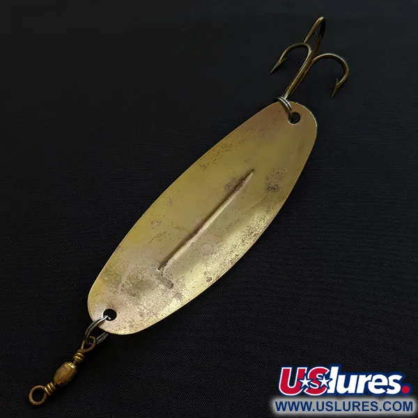 Vintage Williams Wabler W70, 1oz gold fishing spoon #19063
