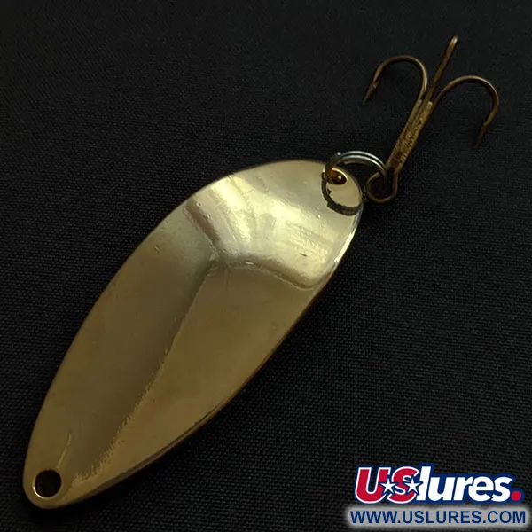 Vintage Acme Little Cleo, 2/3oz gold fishing spoon #19064