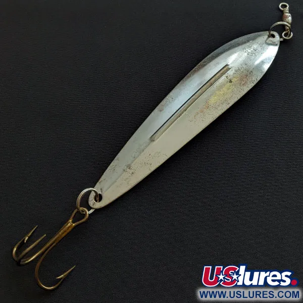 Vintage Williams Whitefish C80, 1oz silver fishing spoon #19074