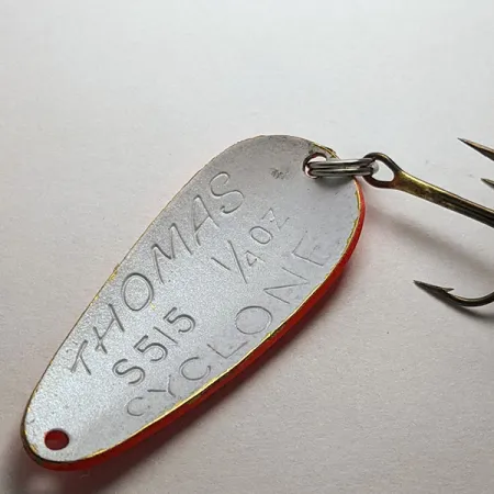 Vintage Thomas Cyclone, 1/4oz FR fishing spoon #19079