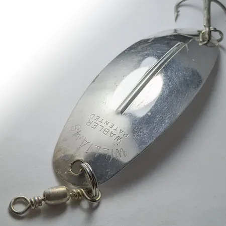 Vintage Williams Wabler W70, 1oz silver fishing spoon #19103